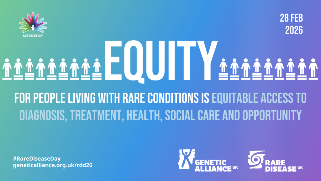 Equity for people living with rare conditions is equitable access to diagnosis, treatment, health, social care and opportunity
